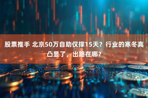 股票推手 北京50万自助仅撑15天？行业的寒冬真凸显了，出路在哪？