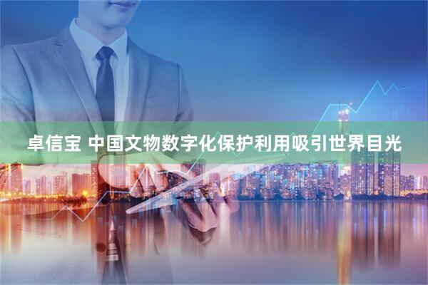 卓信宝 中国文物数字化保护利用吸引世界目光